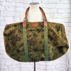 Vintage Gap Floral Duffle Bag Cottage Steampunk Dark Mori 90s Travel Weekender